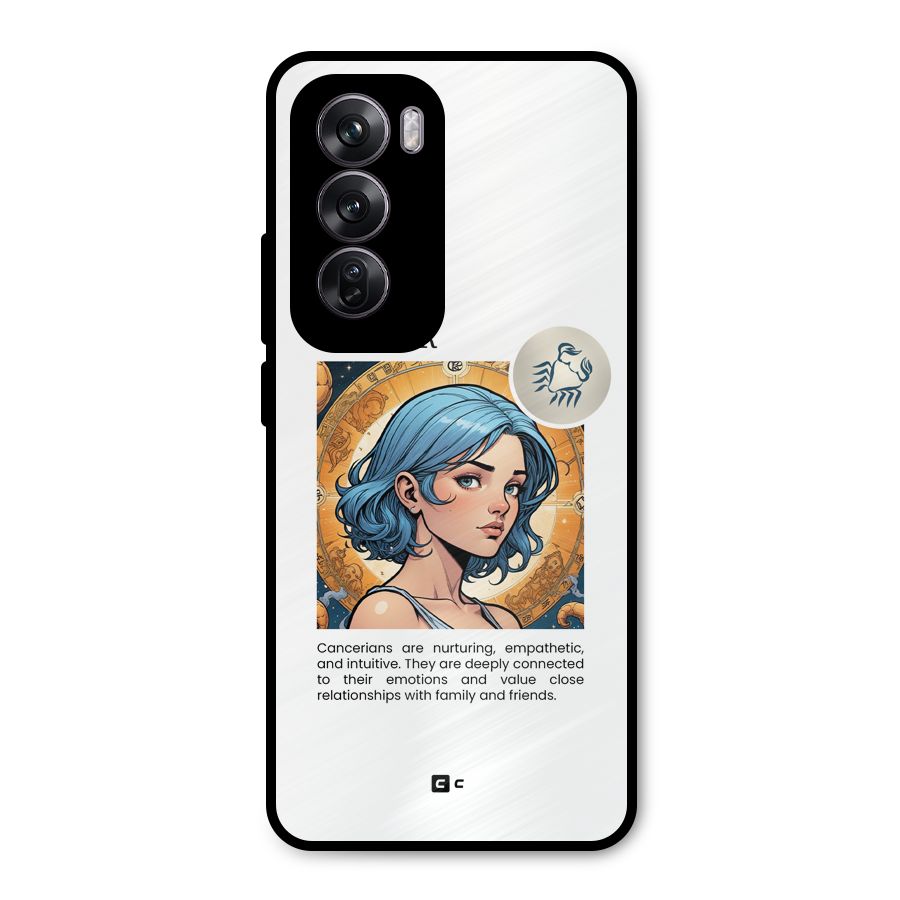 Connected Cancer Metal Back Case for Oppo Reno12 Pro