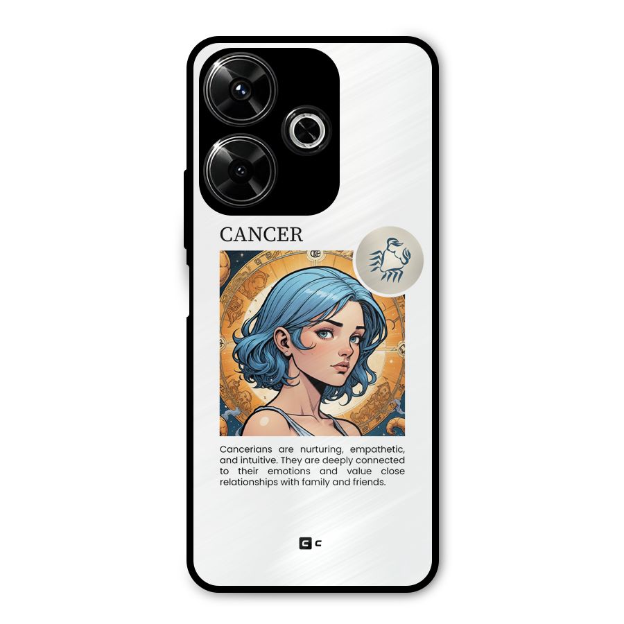 Connected Cancer Metal Back Case for Poco M6 Plus