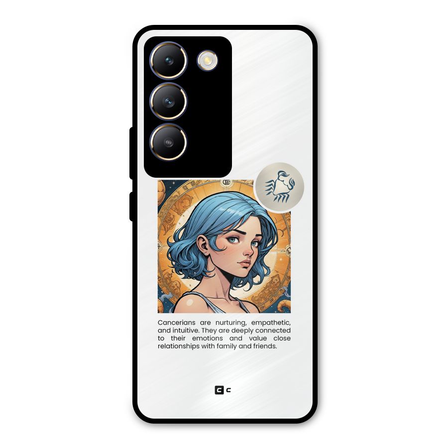 Connected Cancer Metal Back Case for Vivo T3 5G