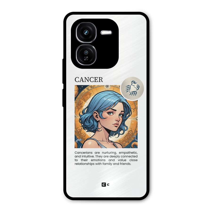 Connected Cancer Metal Back Case for iQOO Z9x