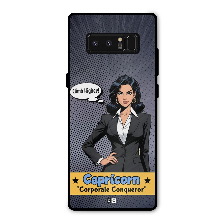 Conqueror Capricorn Metal Back Case for Galaxy Note 8