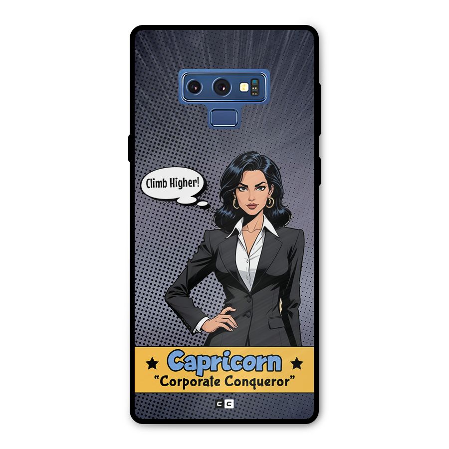 Conqueror Capricorn Metal Back Case for Galaxy Note 9