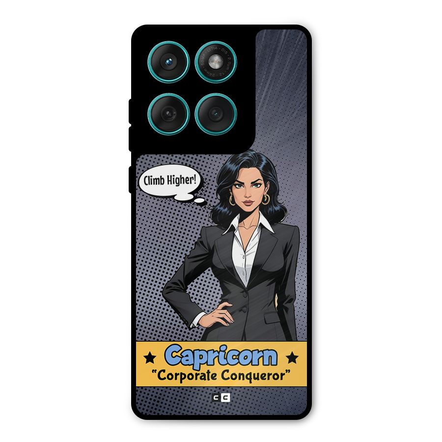 Conqueror Capricorn Metal Back Case for Motorola Edge 60 Fusion