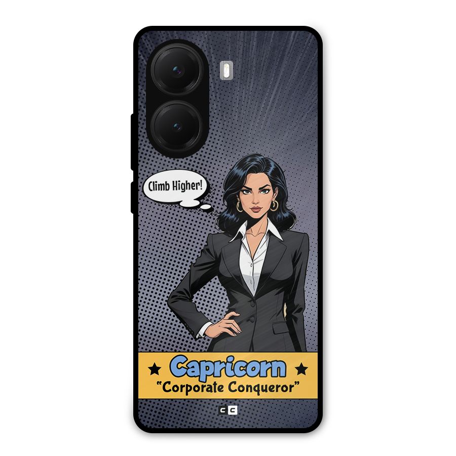 Conqueror Capricorn Metal Back Case for Poco X7 Pro
