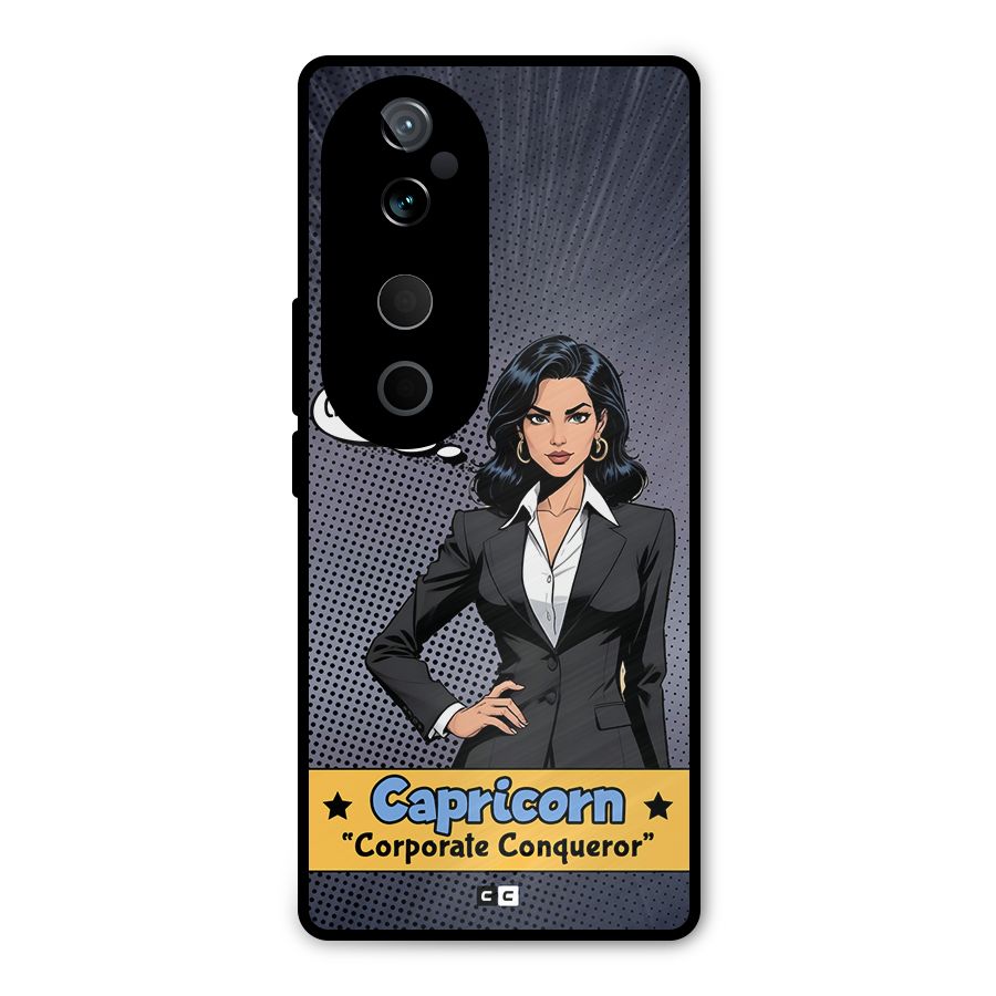 Conqueror Capricorn Metal Back Case for Vivo T3 Ultra