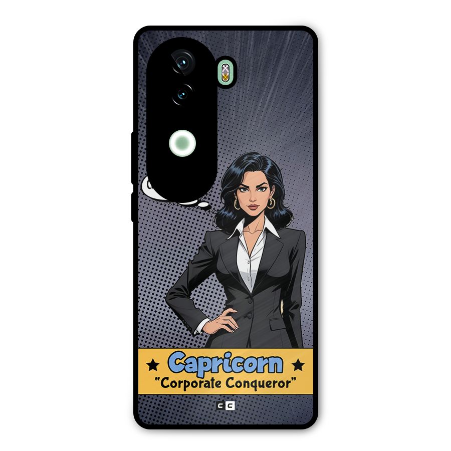 Conqueror Capricorn Metal Back Case for Vivo V40e