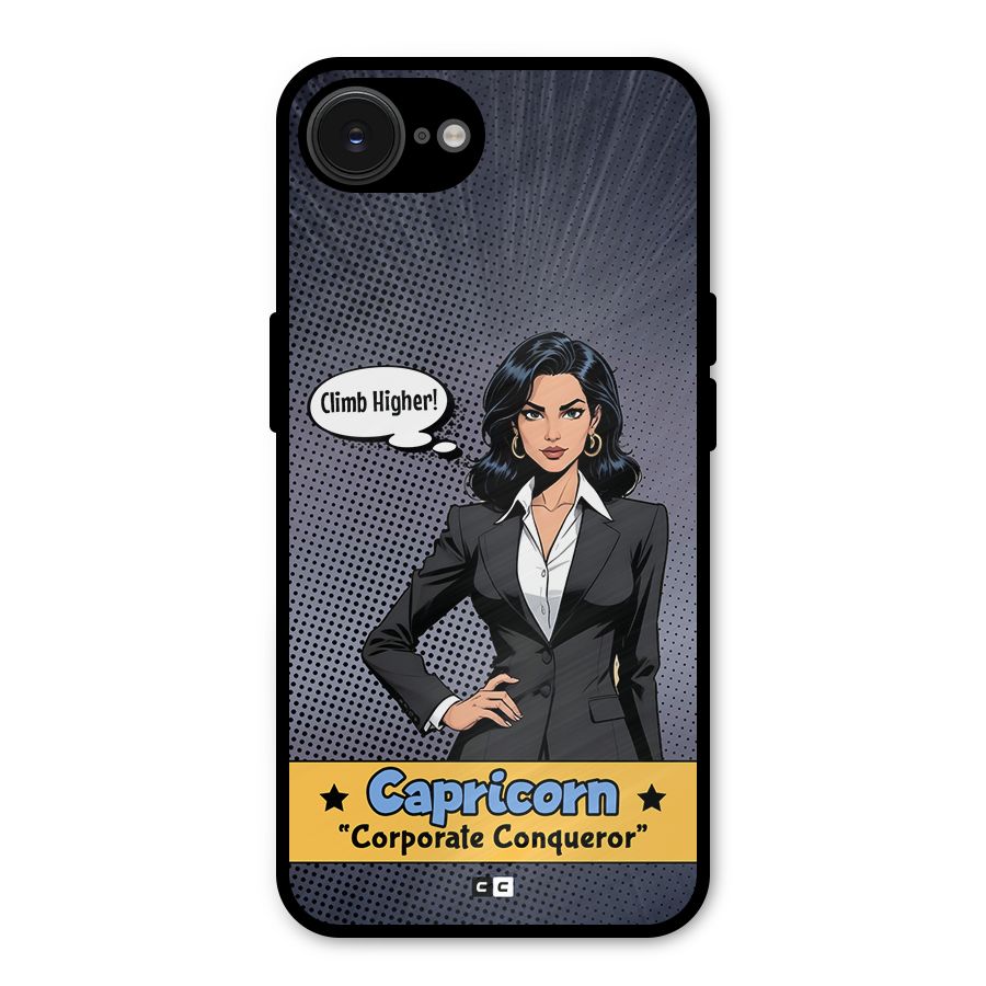 Conqueror Capricorn Metal Back Case for iPhone 16e