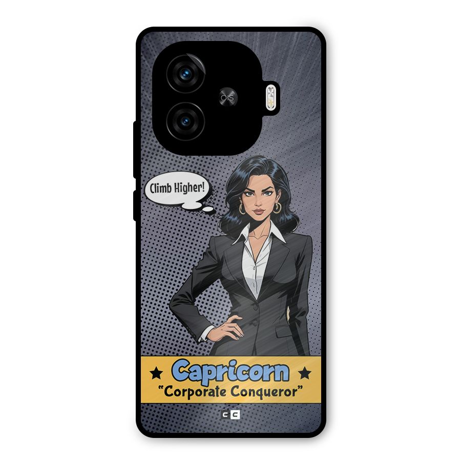 Conqueror Capricorn Metal Back Case for iQOO Z9 Turbo