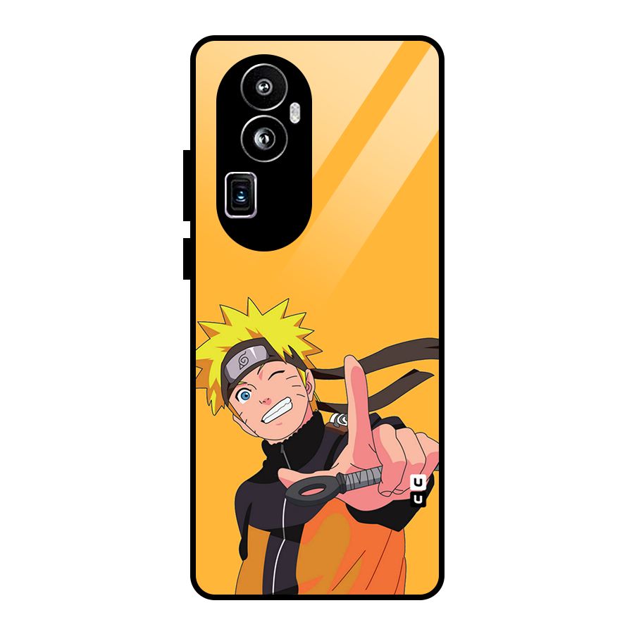 Cool Aesthetic Naruto Glass Back Case for Oppo Reno10 Pro Plus