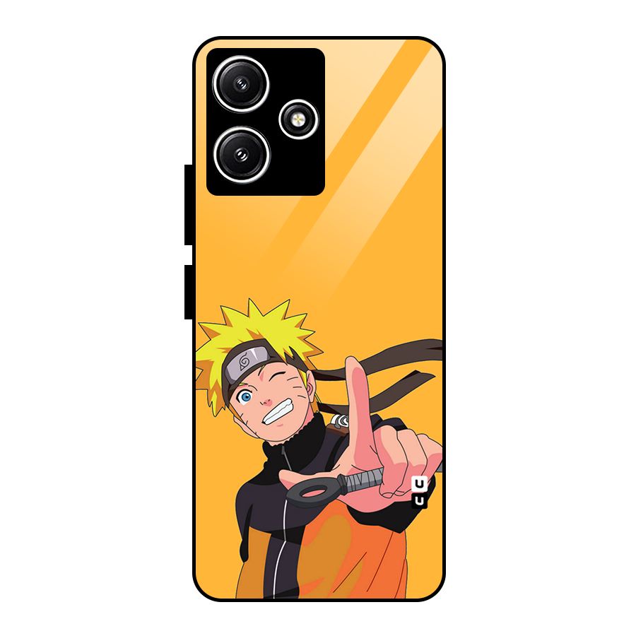 Cool Aesthetic Naruto Glass Back Case for Redmi 12 5G