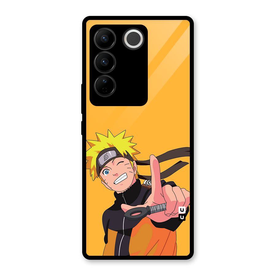 Cool Aesthetic Naruto Glass Back Case for Vivo V27