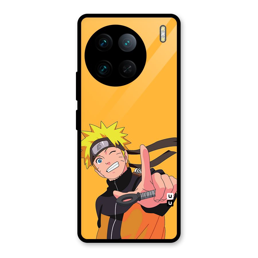 Cool Aesthetic Naruto Glass Back Case for Vivo X90 Pro