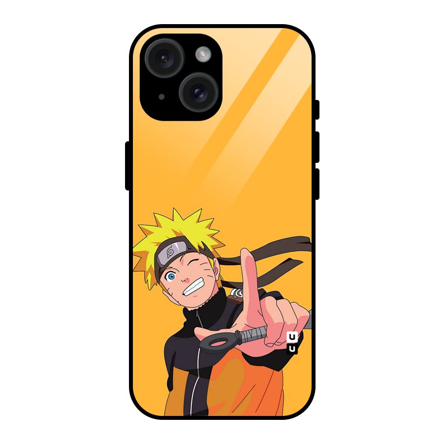 Cool Aesthetic Naruto Glass Back Case for iPhone 15