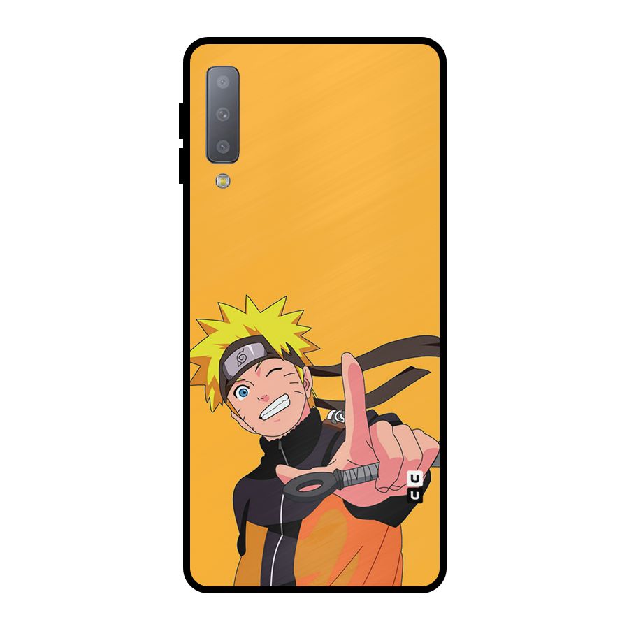Cool Aesthetic Naruto Metal Back Case for Galaxy A7 (2018)