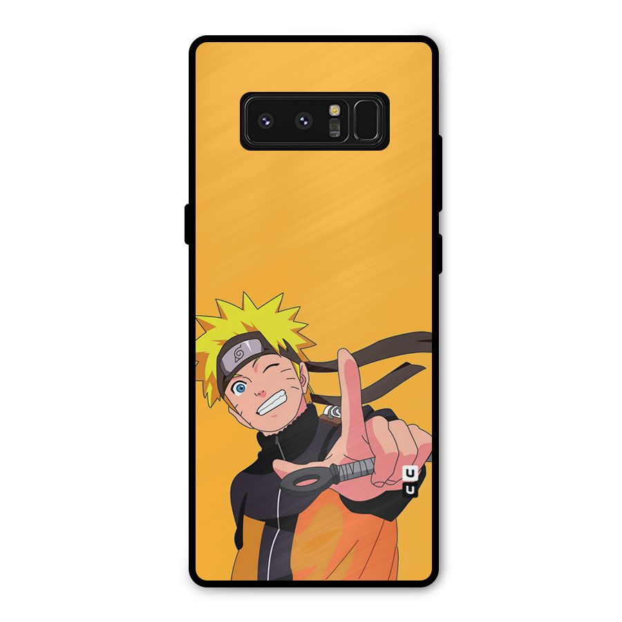 Cool Aesthetic Naruto Metal Back Case for Galaxy Note 8