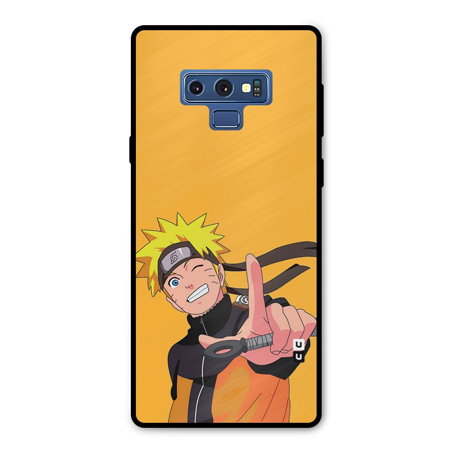 Cool Aesthetic Naruto Metal Back Case for Galaxy Note 9