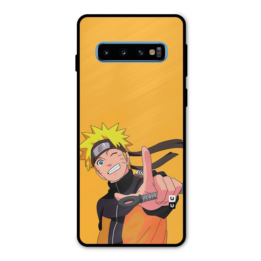 Cool Aesthetic Naruto Metal Back Case for Galaxy S10