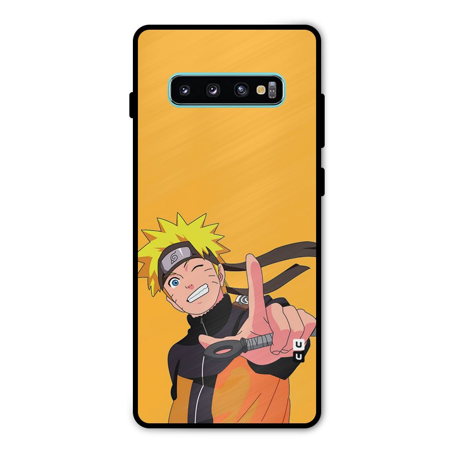 Cool Aesthetic Naruto Metal Back Case for Galaxy S10 Plus