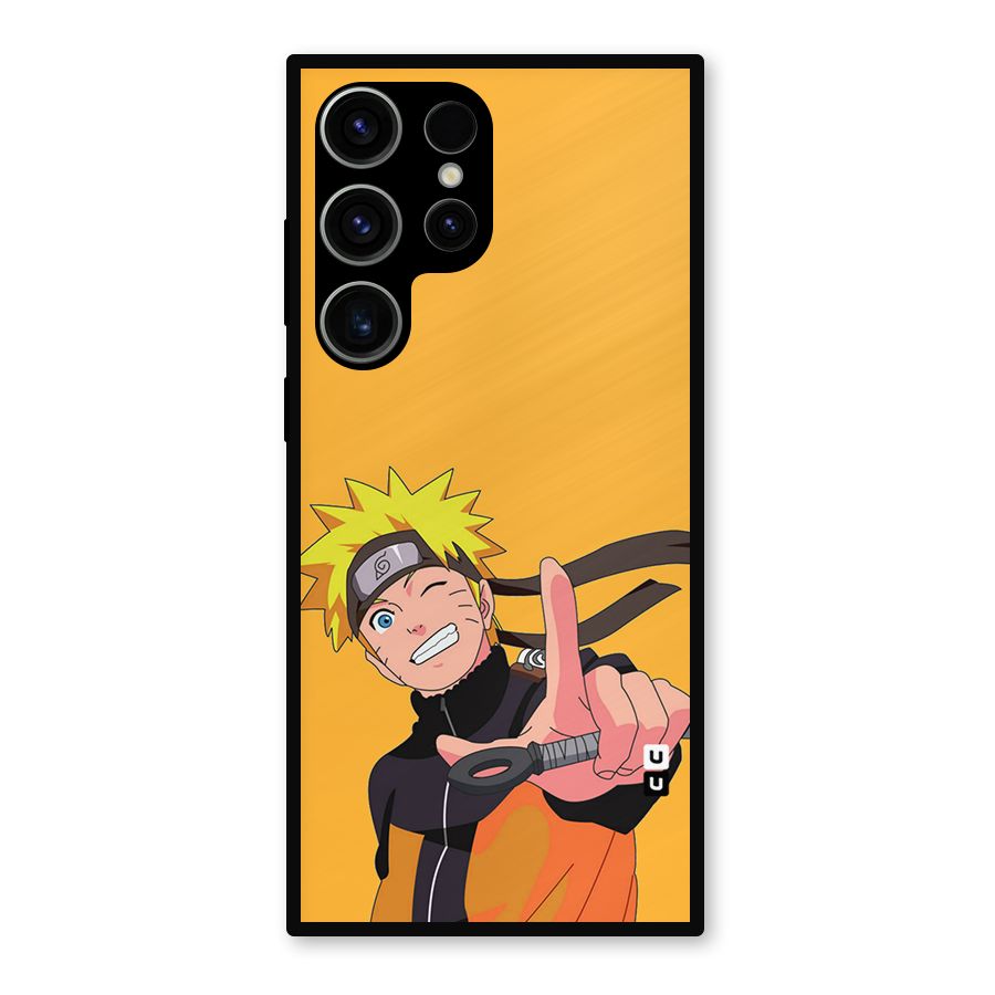 Cool Aesthetic Naruto Metal Back Case for Galaxy S23 Ultra