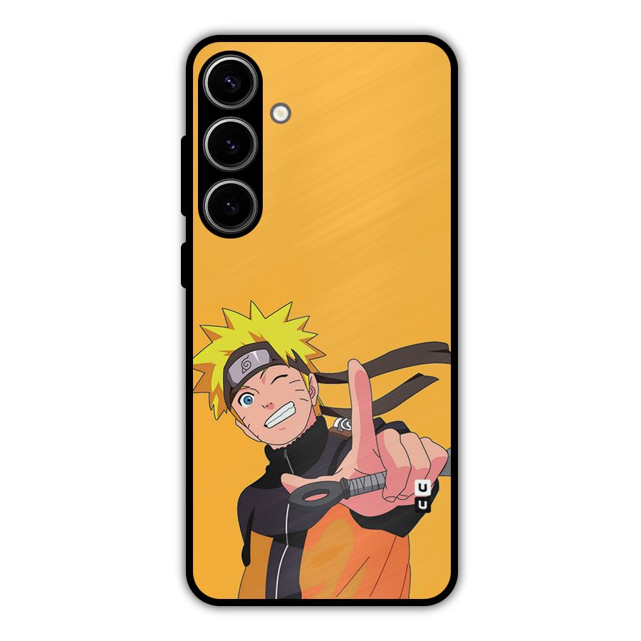 Cool Aesthetic Naruto Metal Back Case for Galaxy S24 Plus