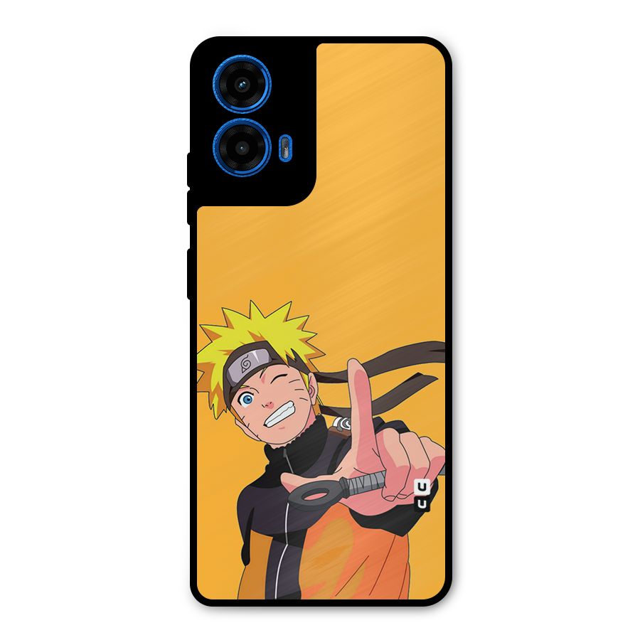 Cool Aesthetic Naruto Metal Back Case for Moto G45