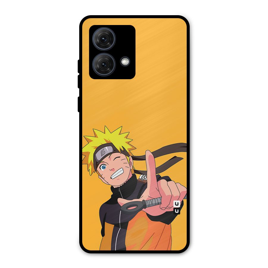 Cool Aesthetic Naruto Metal Back Case for Moto G84