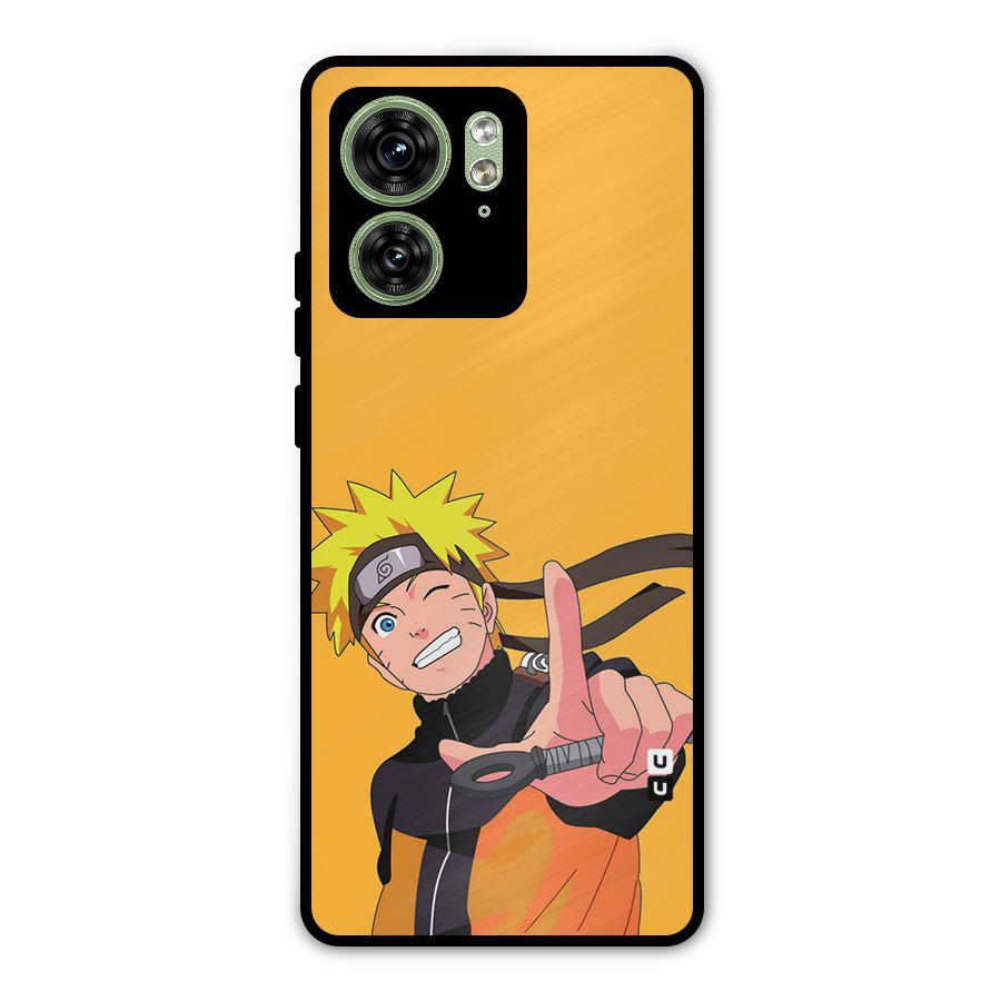 Cool Aesthetic Naruto Metal Back Case for Motorola Edge 40 5G