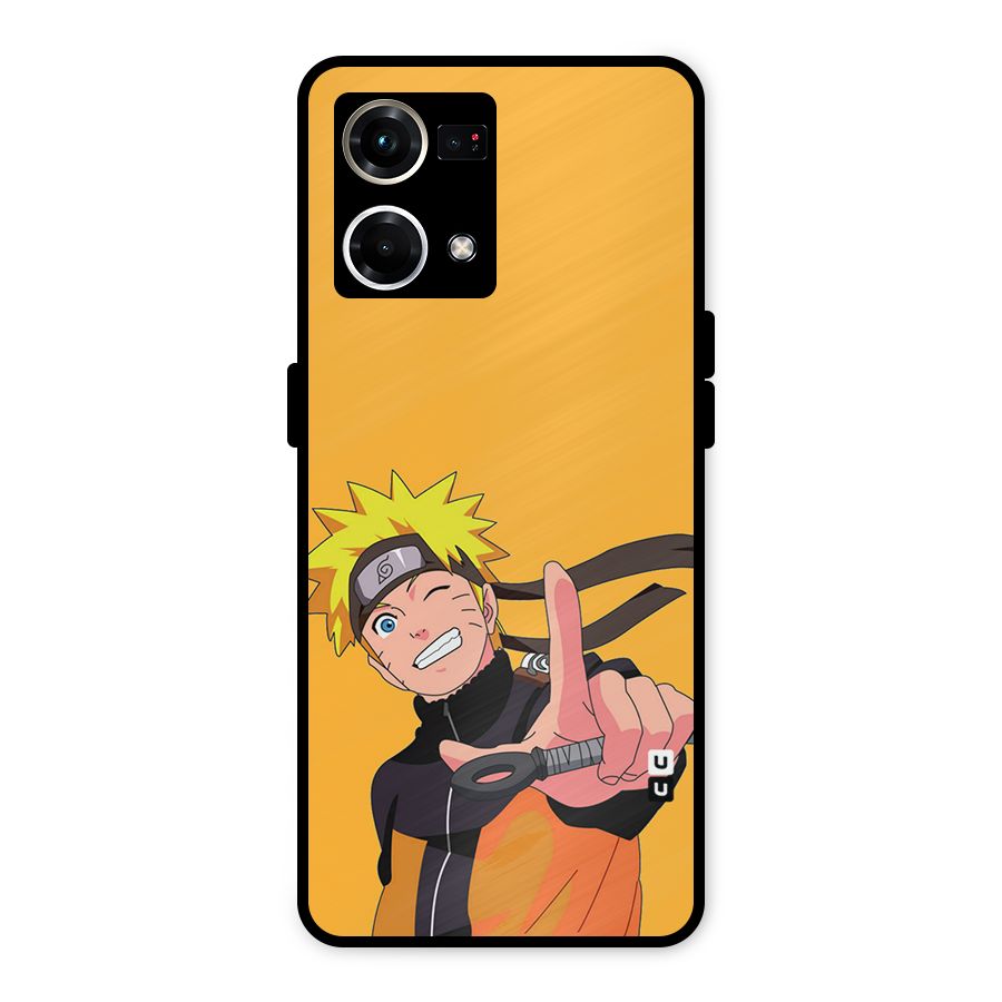 Cool Aesthetic Naruto Metal Back Case for Oppo F21 Pro 4G