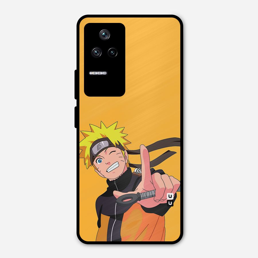 Cool Aesthetic Naruto Metal Back Case for Poco F4 5G
