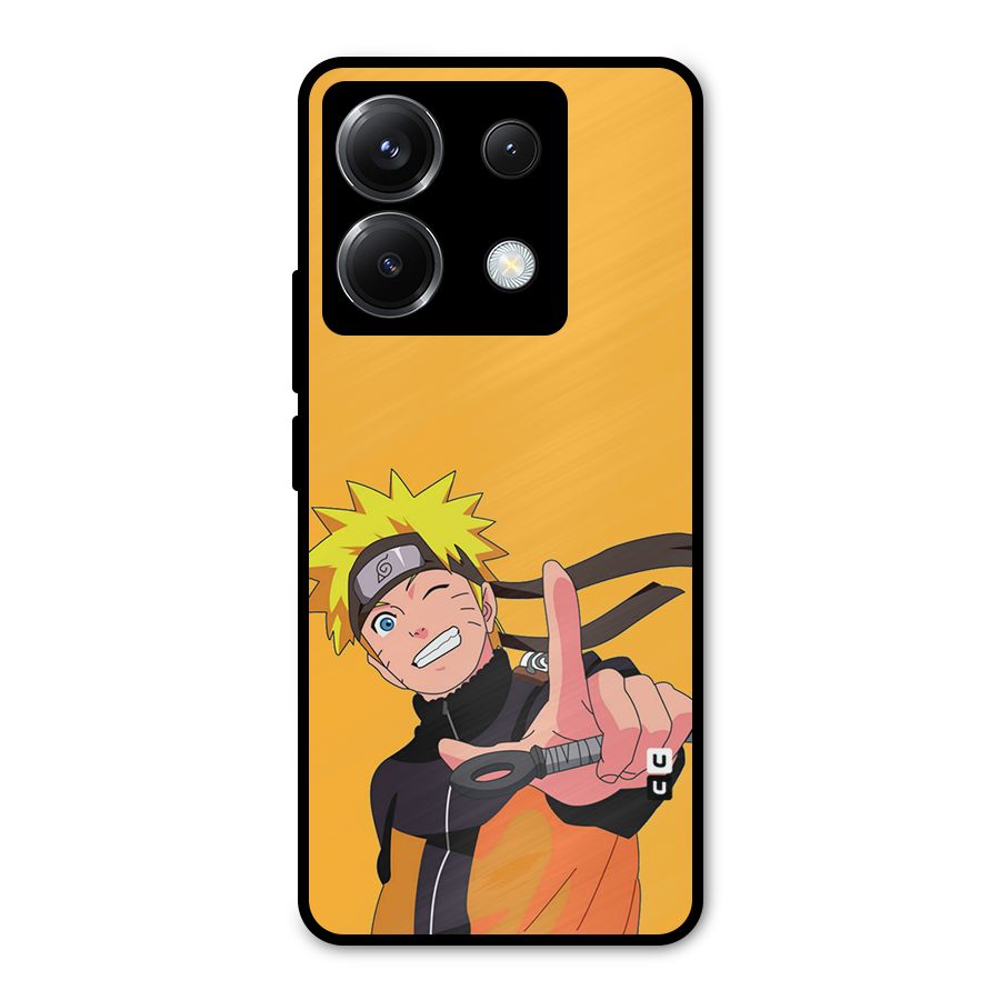 Cool Aesthetic Naruto Metal Back Case for Poco X6