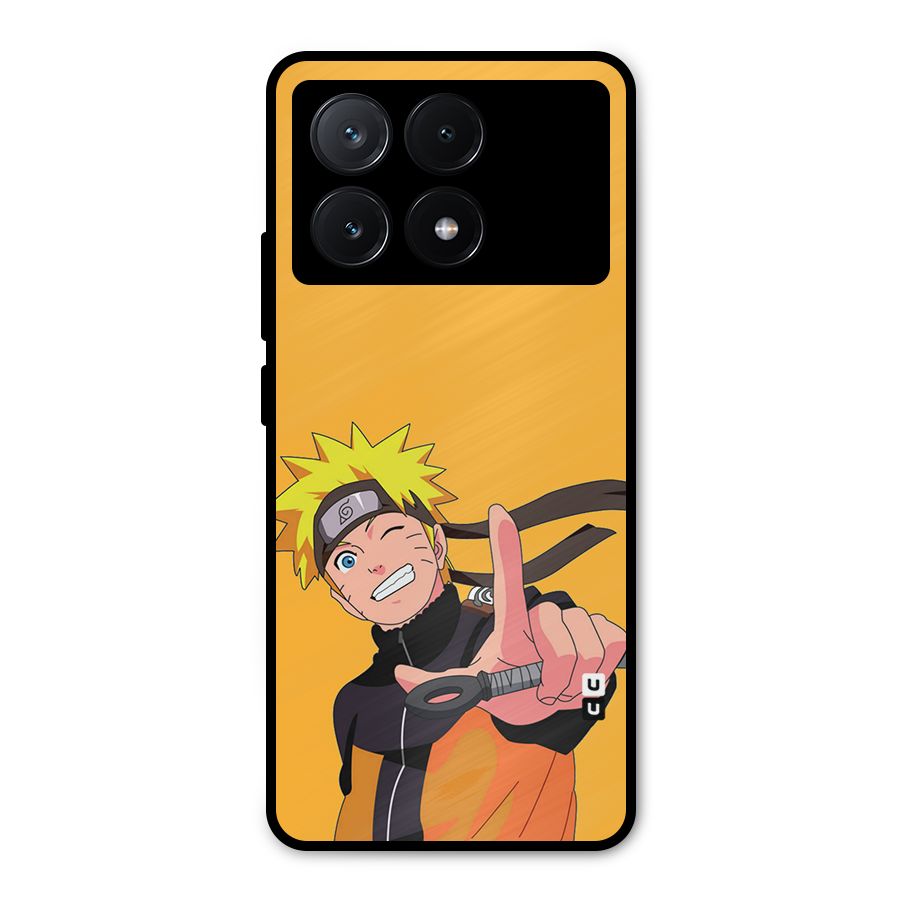 Cool Aesthetic Naruto Metal Back Case for Poco X6 Pro