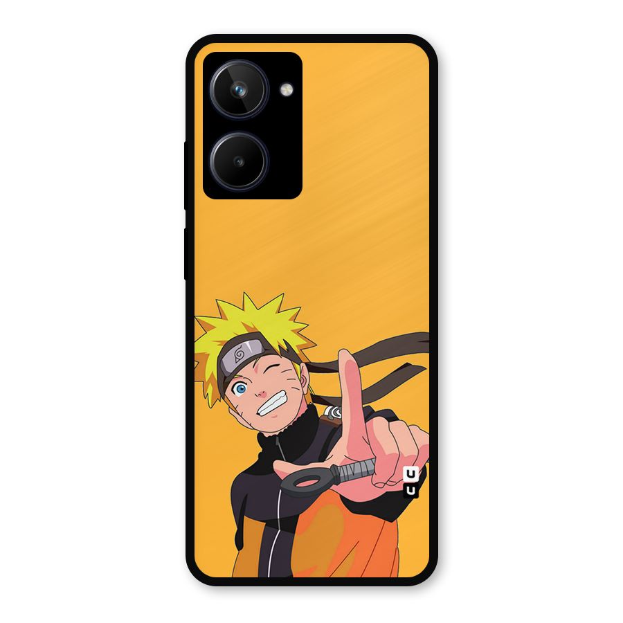 Cool Aesthetic Naruto Metal Back Case for Realme 10