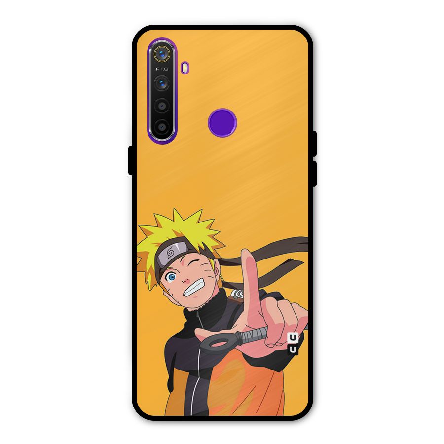 Cool Aesthetic Naruto Metal Back Case for Realme 5