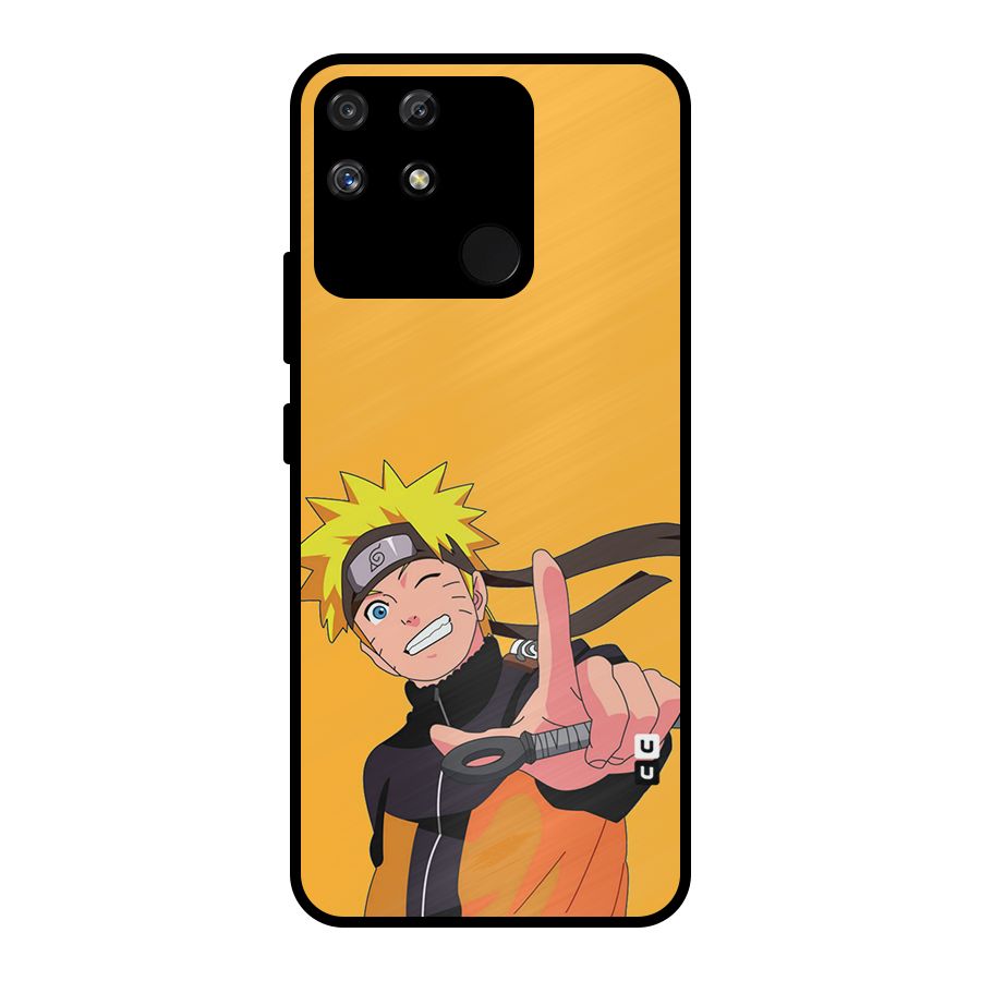 Cool Aesthetic Naruto Metal Back Case for Realme Narzo 50A