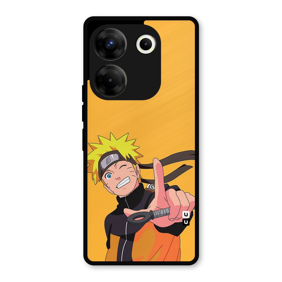 Cool Aesthetic Naruto Metal Back Case for Tecno Camon 20