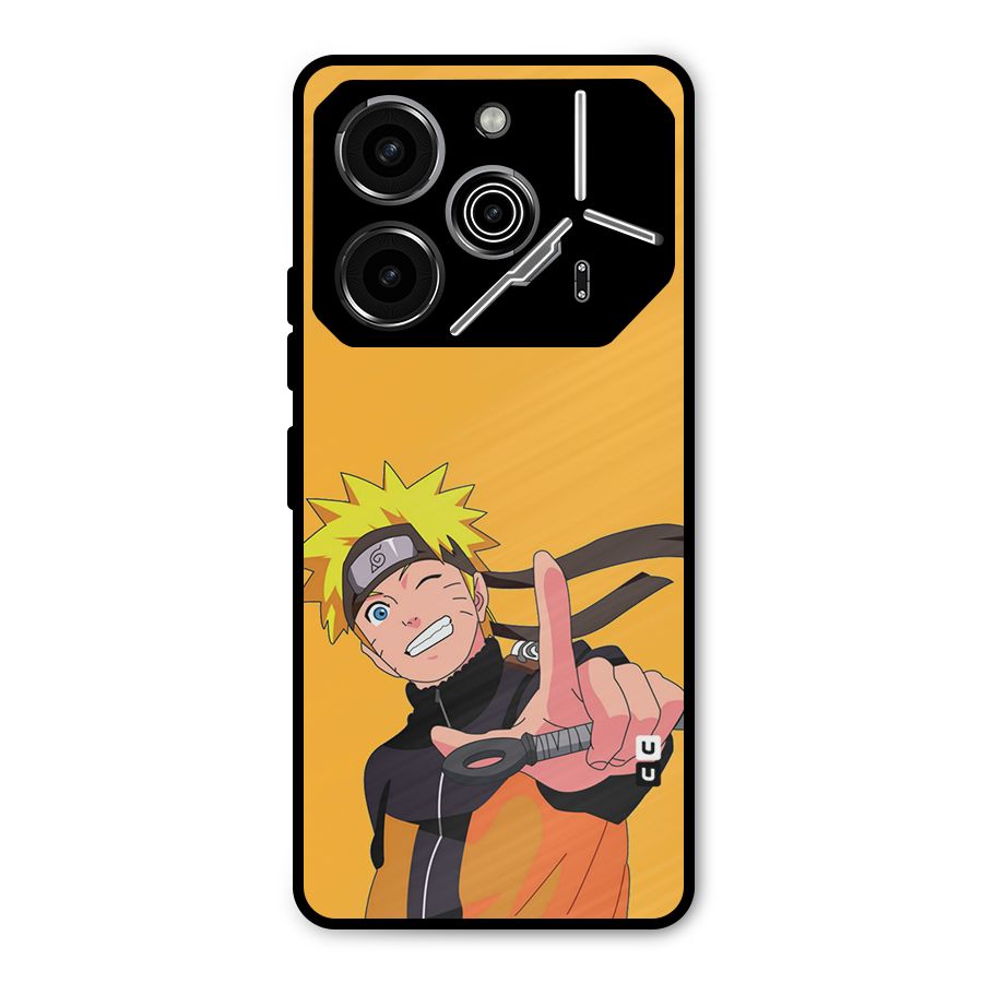 Cool Aesthetic Naruto Metal Back Case for Tecno Pova 6 Pro