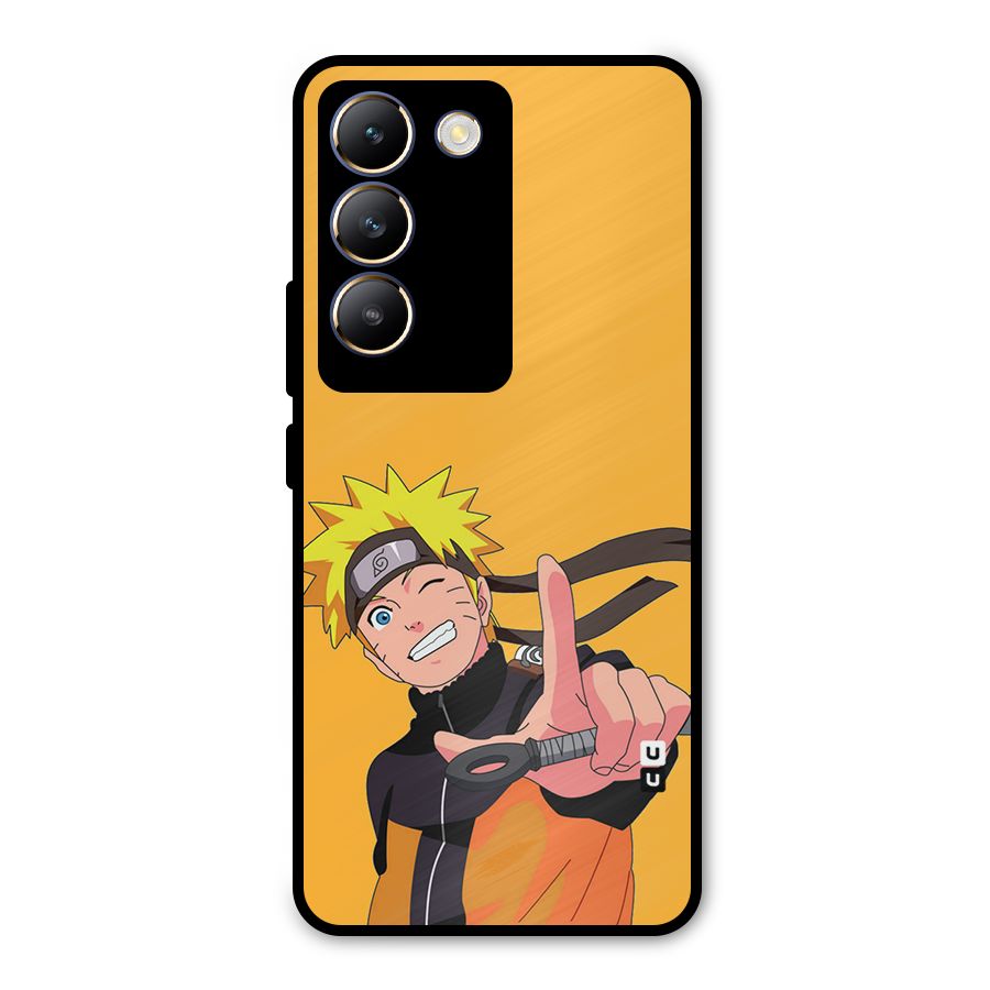 Cool Aesthetic Naruto Metal Back Case for Vivo T3 5G