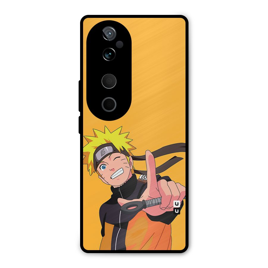 Cool Aesthetic Naruto Metal Back Case for Vivo T3 Ultra