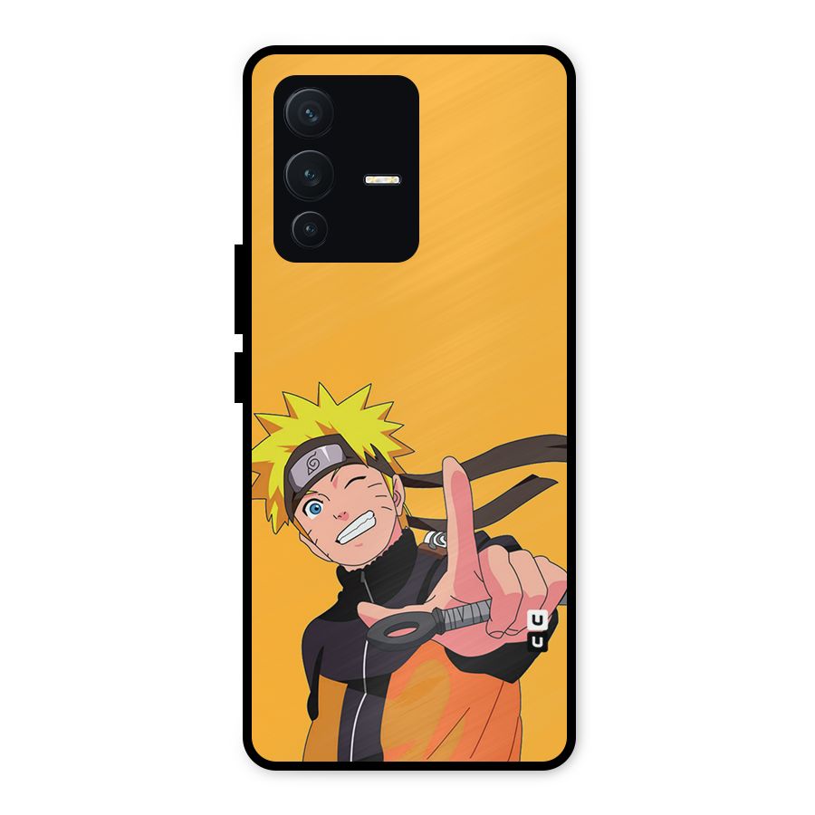 Cool Aesthetic Naruto Metal Back Case for Vivo V23 5G