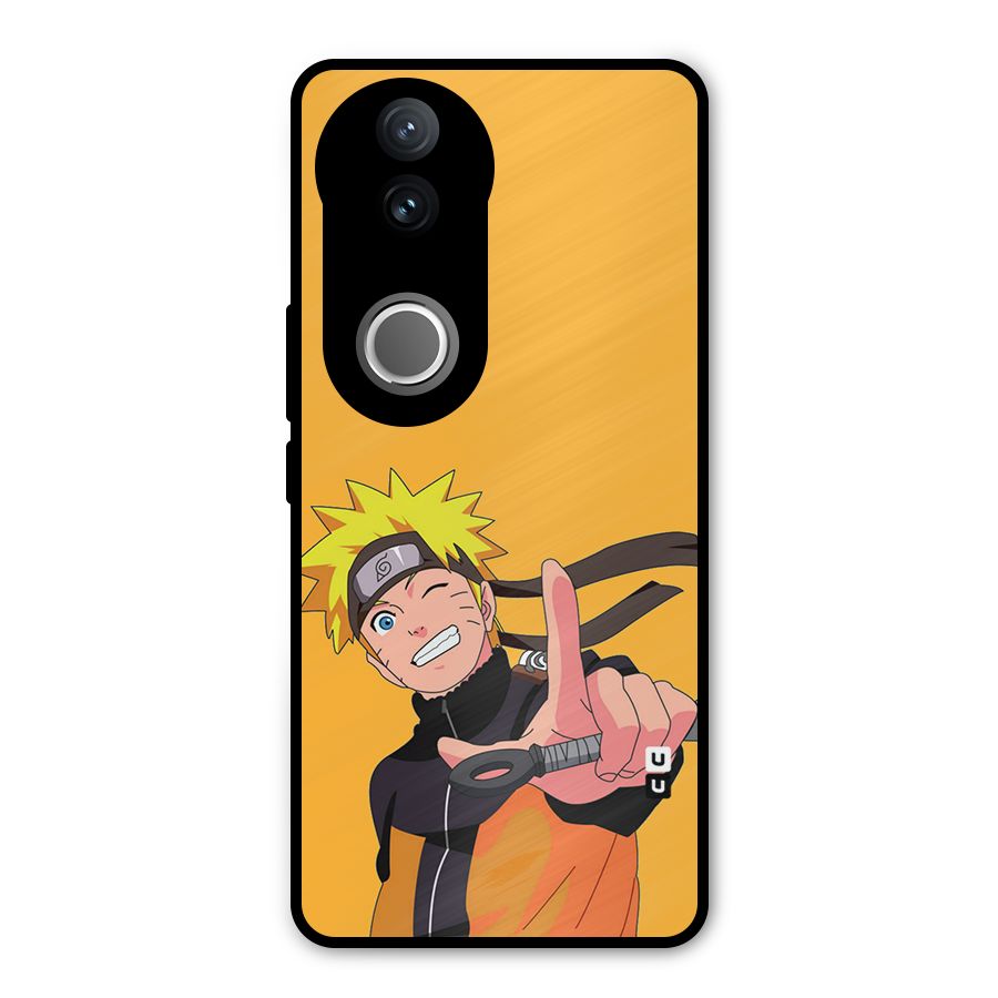 Cool Aesthetic Naruto Metal Back Case for Vivo V50e