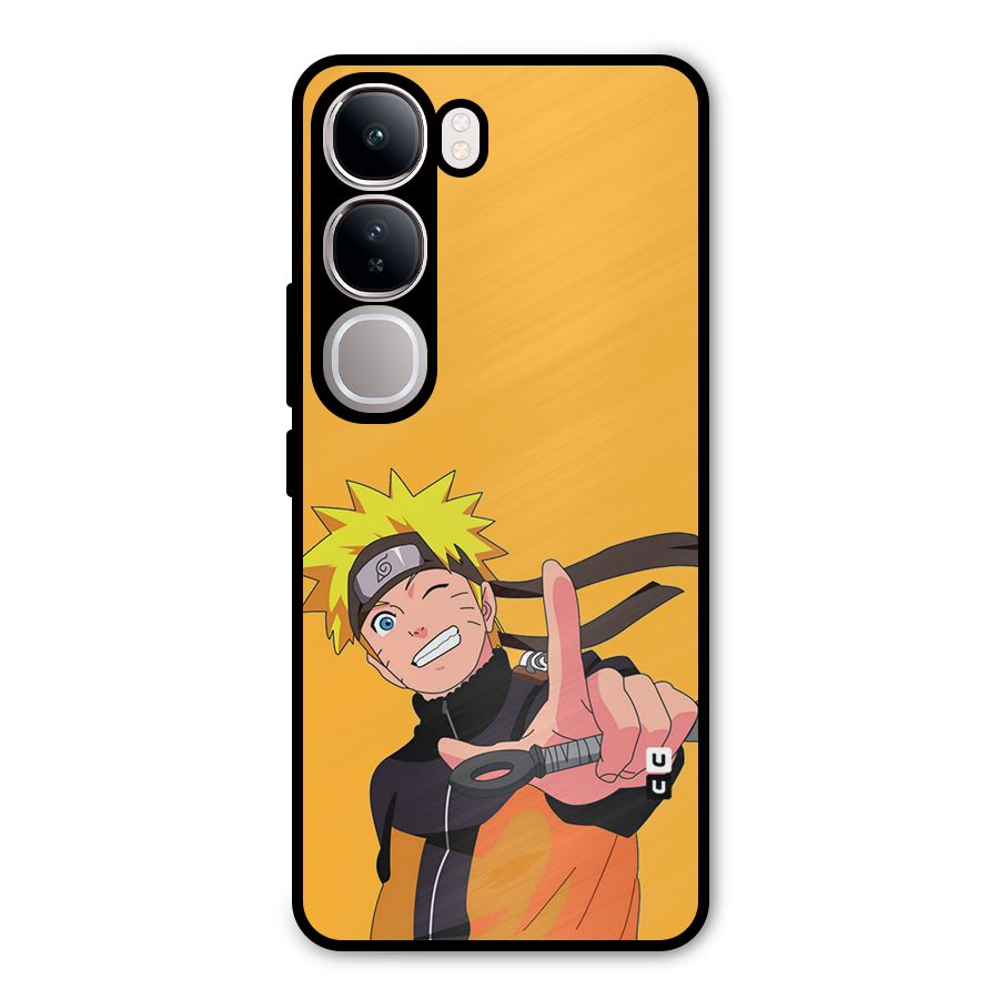 Cool Aesthetic Naruto Metal Back Case for Vivo Y300