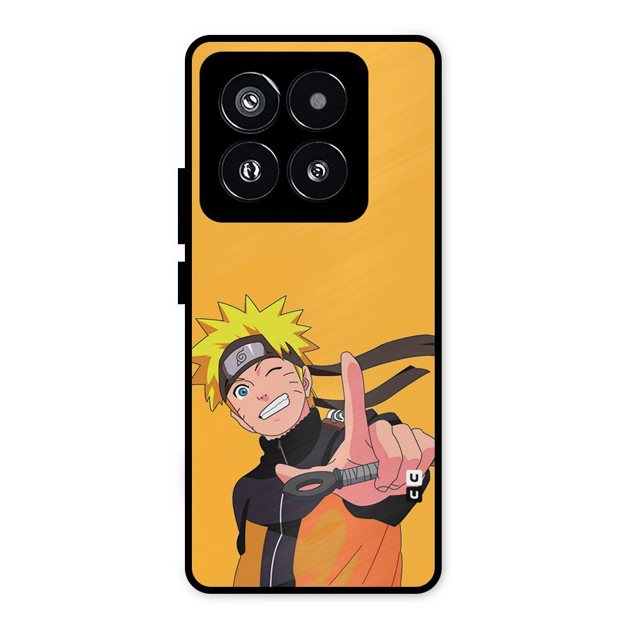 Cool Aesthetic Naruto Metal Back Case for Xiaomi 14 Pro
