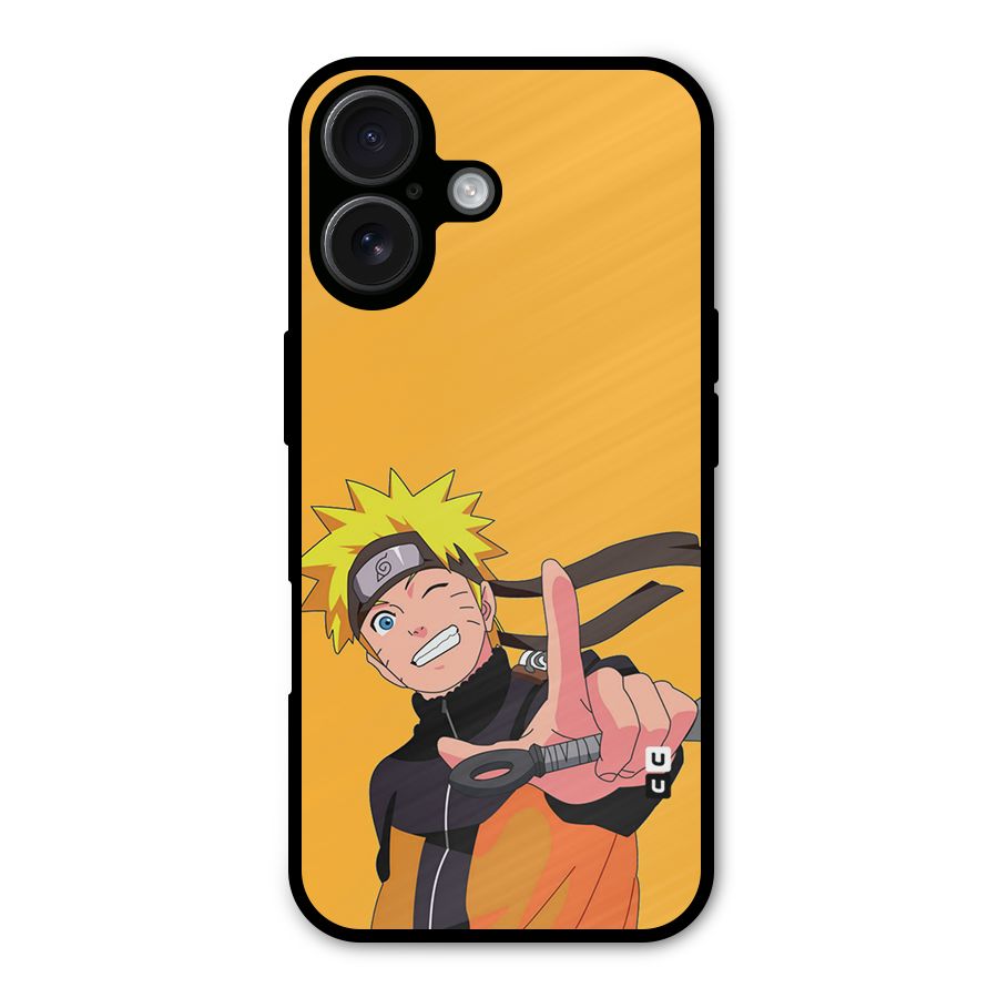 Cool Aesthetic Naruto Metal Back Case for iPhone 16