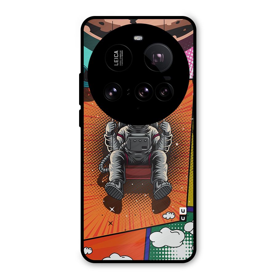 Cool Astraunaut Comic Swing Metal Back Case for Xiaomi 15 Ultra