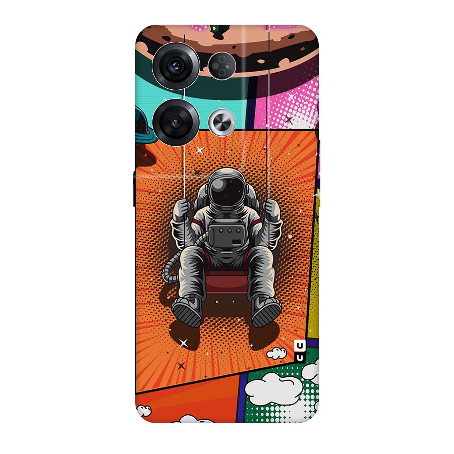 Cool Astraunaut Comic Swing Original Polycarbonate Back Case for Oppo Reno8 Pro 5G