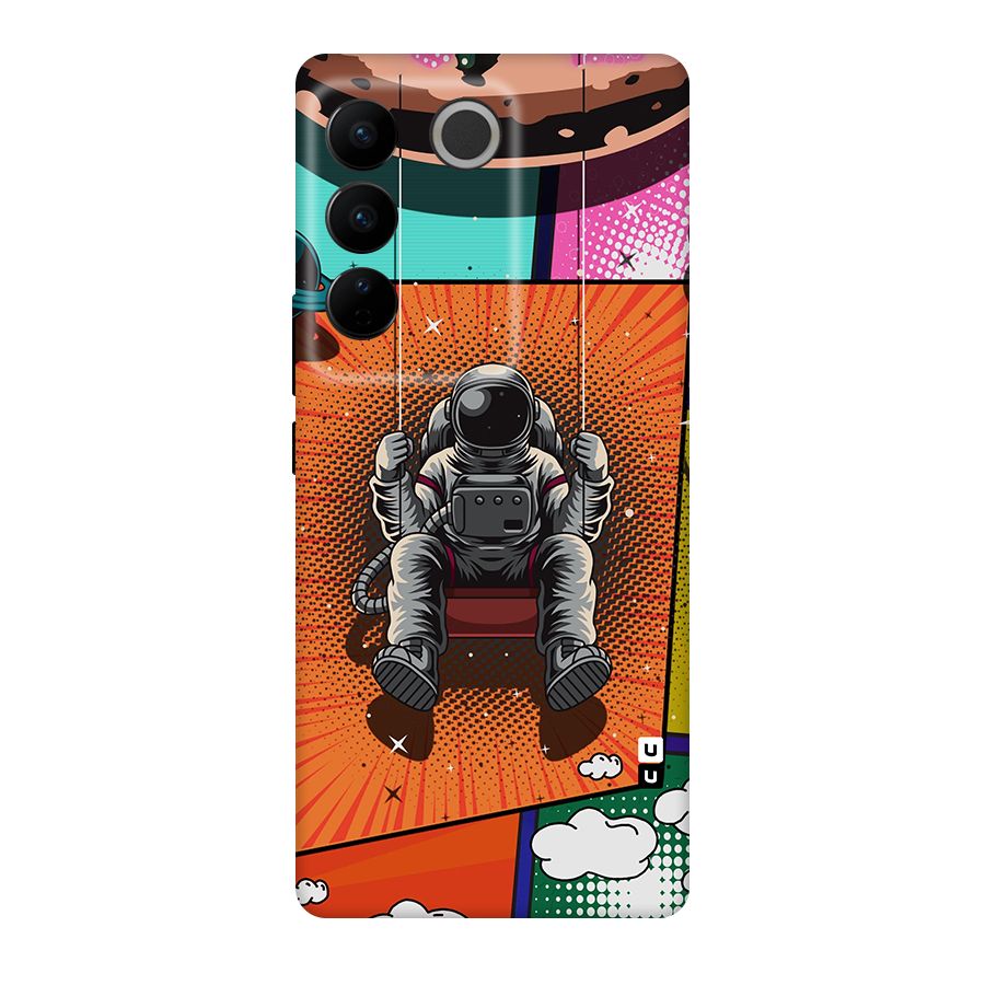 Cool Astraunaut Comic Swing Original Polycarbonate Back Case for Vivo V27