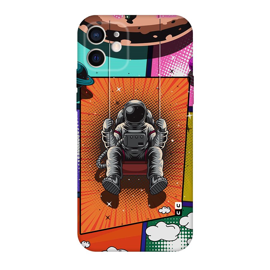 Cool Astraunaut Comic Swing Original Polycarbonate Back Case for iPhone 12
