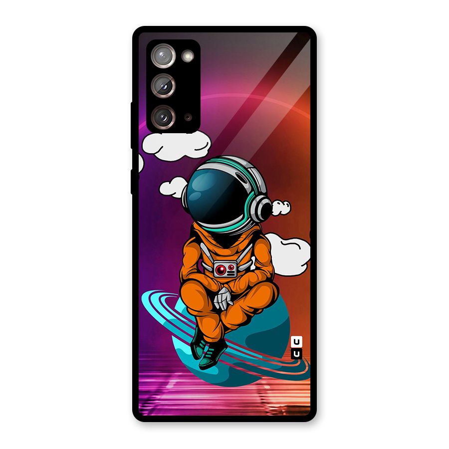 Cool Astraunaut Relaxing Glass Back Case for Galaxy Note 20
