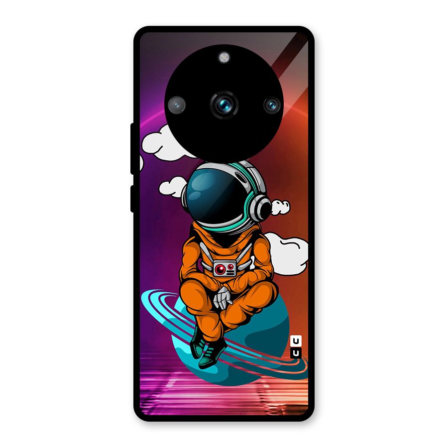 Cool Astraunaut Relaxing Glass Back Case for Realme Narzo 60 Pro