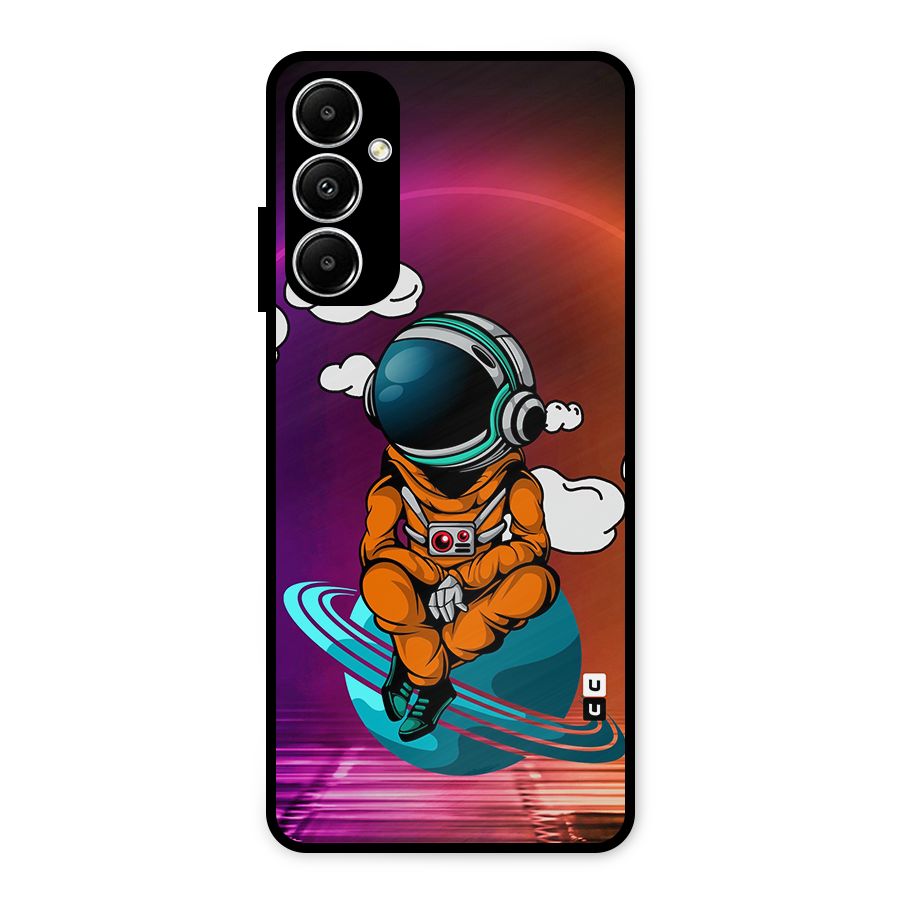 Cool Astraunaut Relaxing Metal Back Case for Galaxy A05s